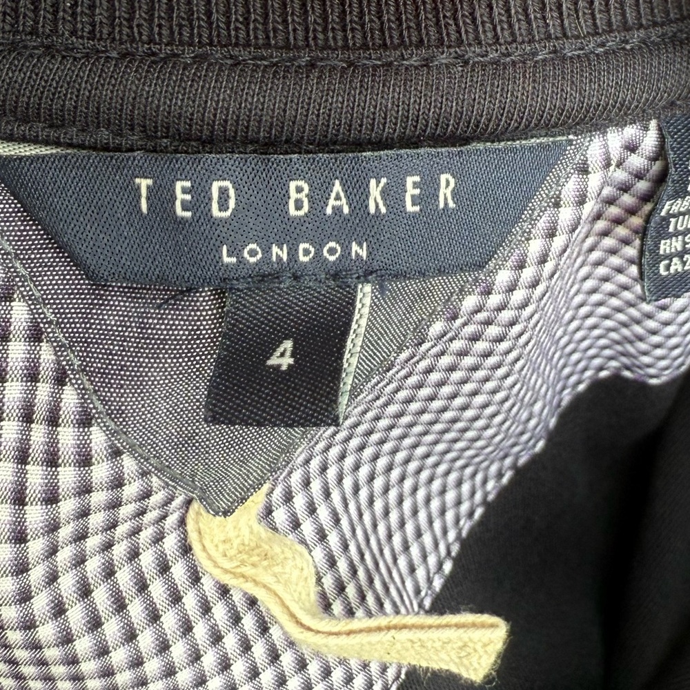 Ted Baker Navy Half-Zip Pullover with Button Pocket Size 4 (Large) - Picture 12 of 12